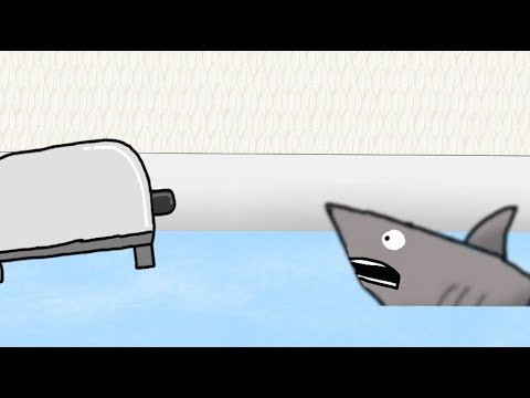 Shark Puppet's Toaster Bath (Animated)