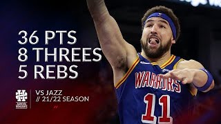 [高光] Klay Thompson  36 Pts VS Jazz