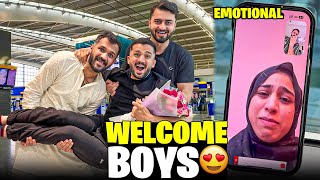 Finally My boys reached Dubai Safely😍Ghazal Gone emotional🥺
