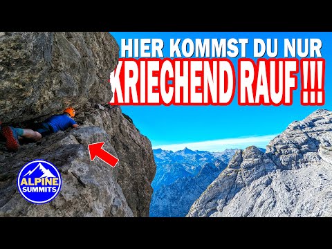 HIER KANNST DU NUR KRIECHEN !!! | Watzmannfrau Kriechband - BRUTAL-geniale Bergtour #berchtesgaden