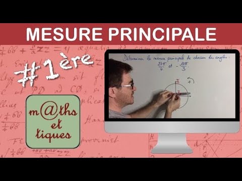 Déterminer la mesure principale d'un angle - Première