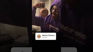 Lil Yachty with a realistic eye pendant made by japanese brand 👁