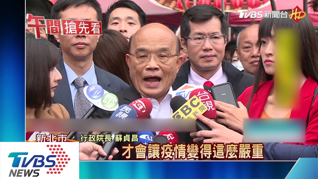 口罩不外銷陸沒人性?蘇揆:自救才能救人