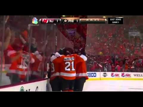 Danny Briere Breakaway Goal:New Jersey Devils @ Philadelphia Flyers Game 1 4/29/12
