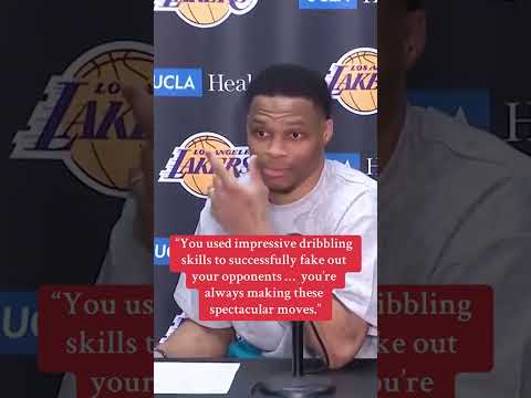 The time when a reporter gave Russ multiple compliments & he was taken aback by it ❤️
