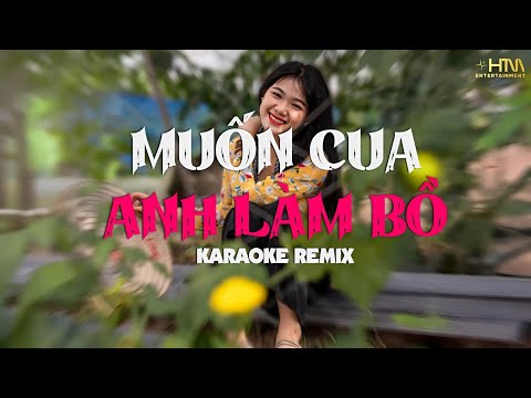 Muốn Cua Anh Làm Bồ Karaoke Remix - Dương Ái Vy | Lấy Cây Kim May Đồ Karaoke Remix Cực Hay Dễ Hát