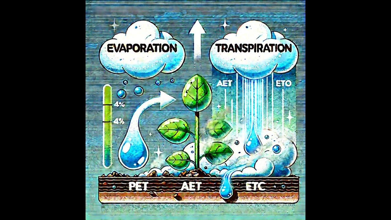 Detailed Guide to Evapotranspiration: PET, AET, ET₀, and ETc Explained