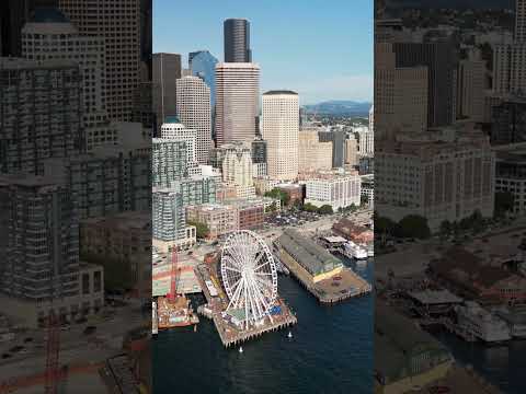 Downtown Seattle! #travel #usa #drone #city #tourist #traveling #seattle #washington #air #cityphoto