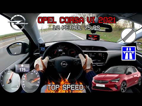 2021 Opel Corsa F 1.2 | TOP SPEED DRIVE POV
