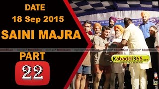 Saini Majra (Mohali) Kabaddi Touranament 18 Sep 2015