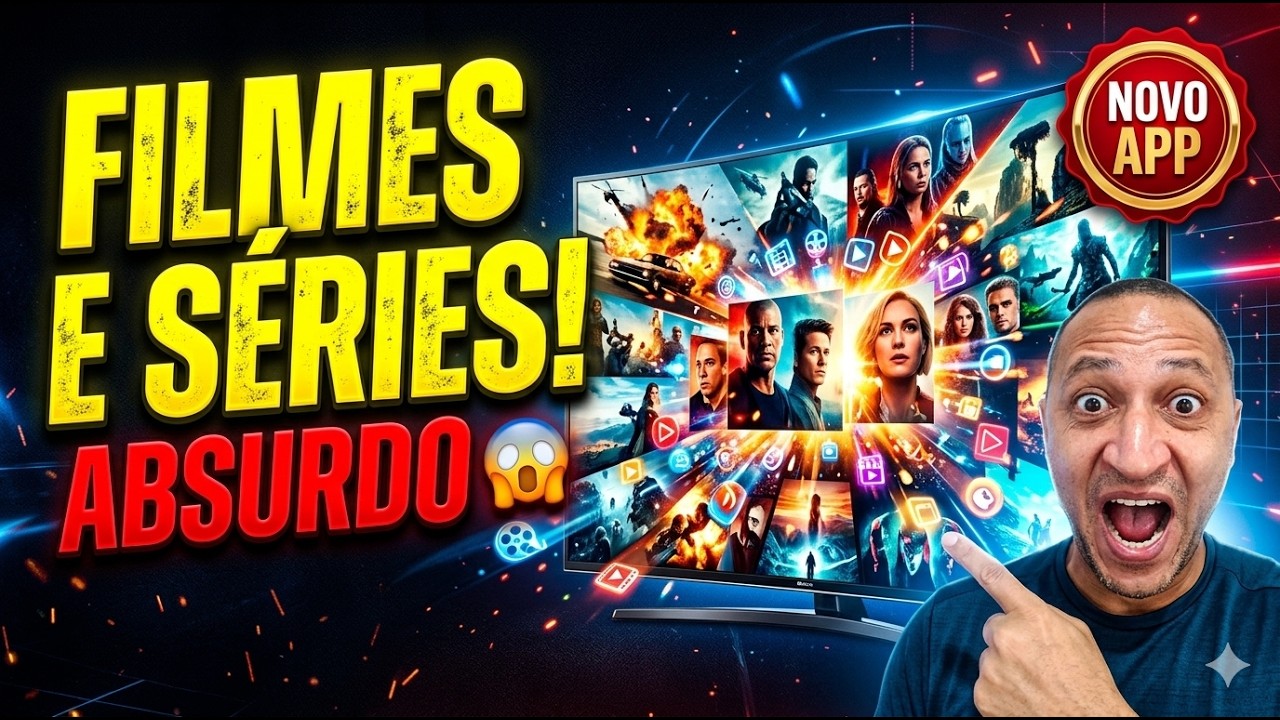 NOVO APP PARA ASSISTIR TUDO! FILMES, SÉRIES E TV AO VIVO 😱 SEM TRAVAR EM 2026