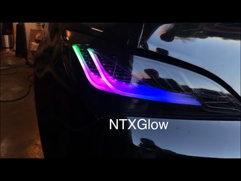 Color shifting Genesis coupe eagle eye tail lights - NTXGlow