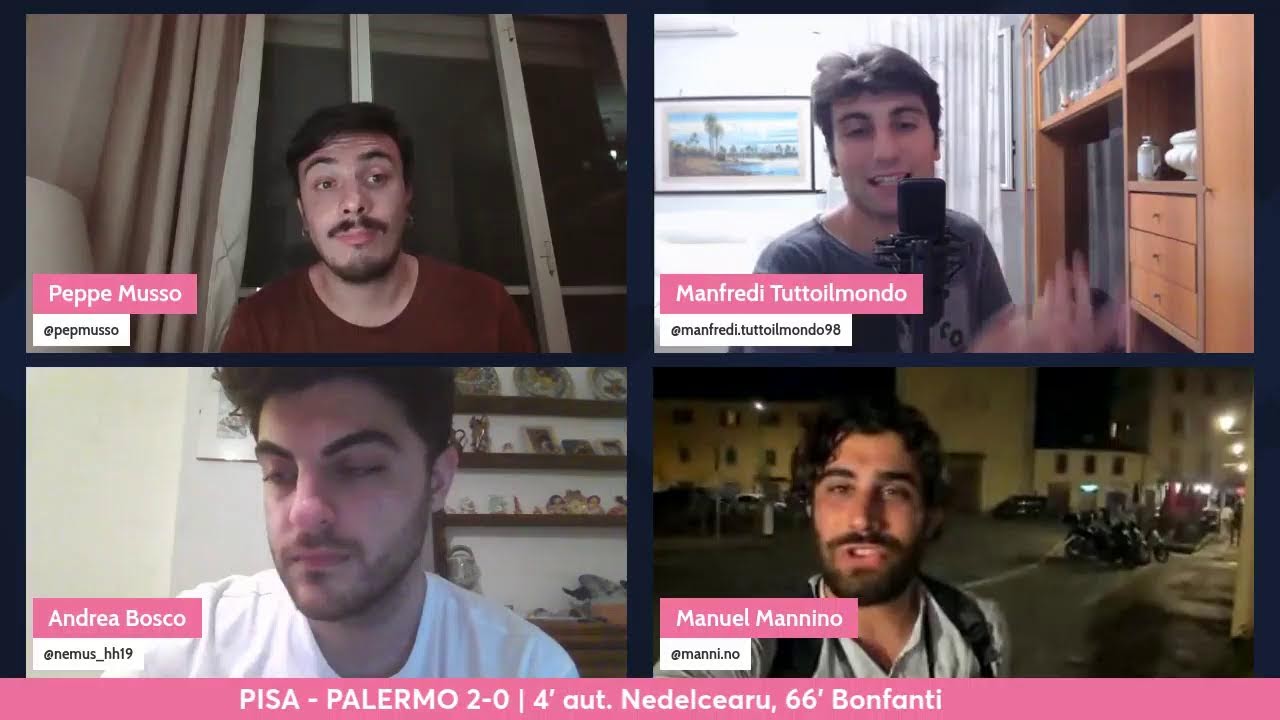 PISA - PALERMO 2-0 / LIVE POST-PARTITA