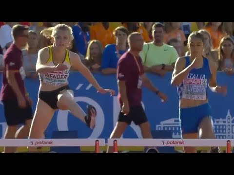 Girls 400m Hurdles at U18 European Champ - Győr 2018