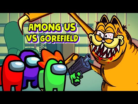 AMONG US vs EVIL GOREFIELD | SCP-3166 vs AMONG US | Among Us Animation | Horror Gorefield Animation