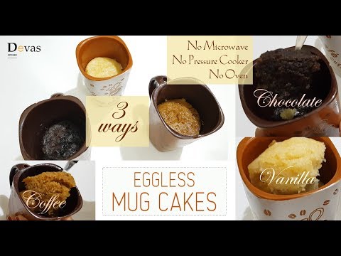 3 Easy Mug Cakes | Eggless & Without Oven | Chocolate-Vanilla-Coffee | Christmas Cakes | EP #51 Video