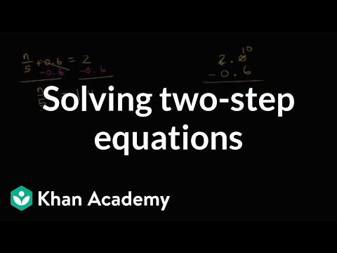 Two-step equations with decimals and fractions