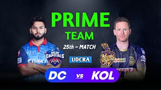 DC vs KKR Dream11 Team Prediction Today Match Live IPL 2021