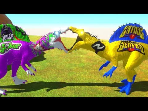 THE SENTRY SPINOSAURUS DEATH RUN - Animal Revolt Battle Simulator
