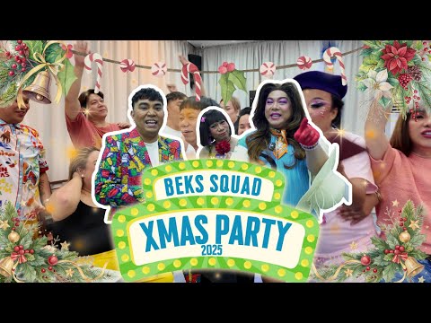 BEKS SQUAD CHRISTMAS PARTY 2025 (LEVEL UP NAG SAYA) FUNNY AND COLORFUL