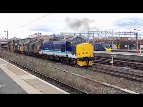 Drs 37425 37038 37402 Thrash out of Crewe 9/6/21