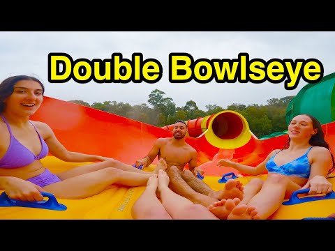 Double Bowlseye Water Slide POV - Raging Waters Sydney Prospect, Australia