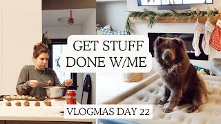 spend a REAL day in the life with me, accomplishing chores, and making donair dip | Vlogmas Day 22