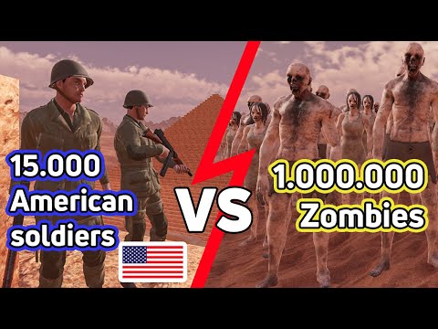 15,000 American soldiers protect a village from 1 million zombies - | UEBS 2