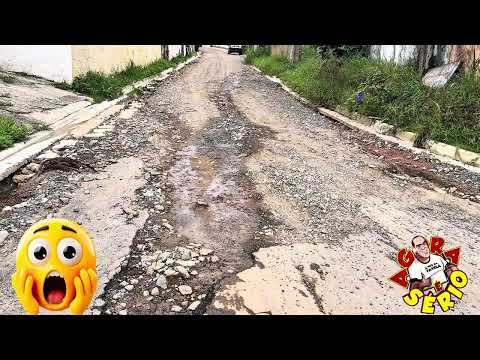 VEJA COMO É O INÍCIO DE UMA OBRA DE PAVIMENTAÇÃO EM UMA CIDADE QUE NÃO DEU CERTO JUQUITIBA RUA LUZIA SIQUEIRA DA SILVA