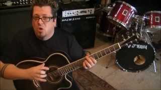 How to play Hell Yes by Alkaline Trio on guitar by Mike Gross
