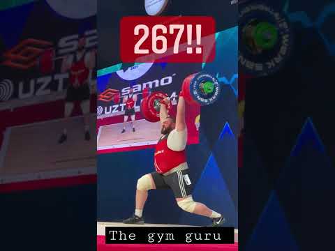 world record 267 kg snatch| talakhadzalesha| the g guru | gym motivation | weightlifting motivation