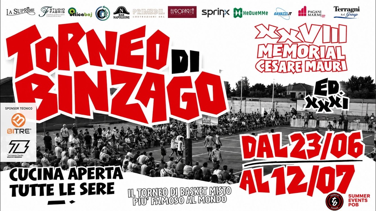🏀 31° Torneo di Basket Misto – Memorial Cesare Mauri | Serata di Apertura 2026