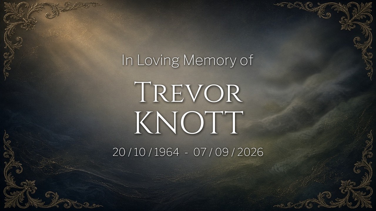 Memorial service livestream thumbnail for Trevor Boyd Knott
