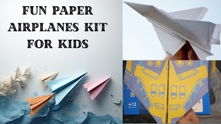 Fun Paper Airplanes for Kids & Grandkids | Origami Paper Plane Kit Review