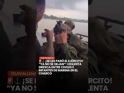 🚨 “¡Ya no se dejan!” Control militar terminó en violenta gresca en El Charco, Nariño