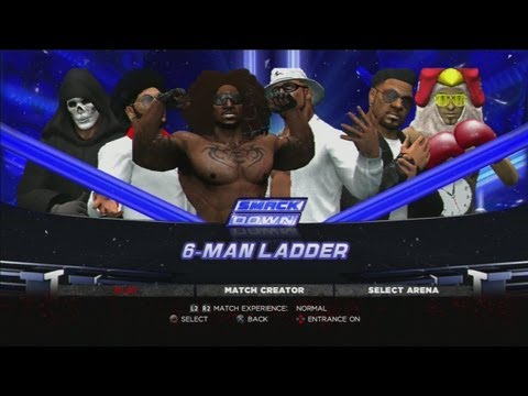 WWE 13 - 6 Man Ladder Match # 3 - HD