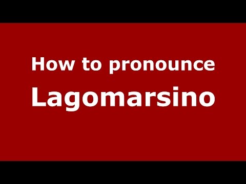 How to pronounce Lagomarsino (Spanish/Argentina) - PronounceNames.com