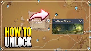 How to Unlock "Altar of Mirages" Domain | World Quests & Puzzles |【Genshin Impact】