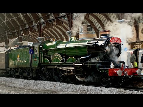GWR 5043 “Earl Of Mount Edgecumbe” looking immaculate at York - “The Christmas White Rose” - 3/12/25