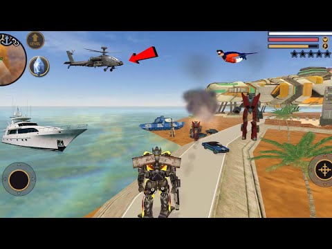 Vegas Crime Simulator (Transformer Monster Truck Sloppy in Robot Base) WarZone - Android Gameplay HD