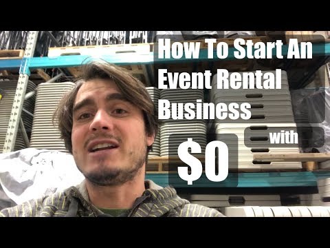 How to Start Event Rental Business - With $0! - Right Now!