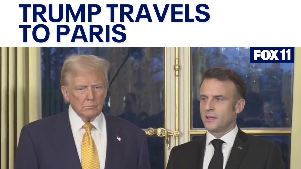 Trump meets Macron, Zelensky in Paris