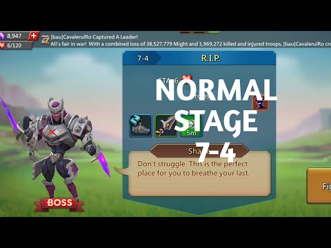 Lords mobile normal stage 7-4 f2p|RIP normal stage 7-4