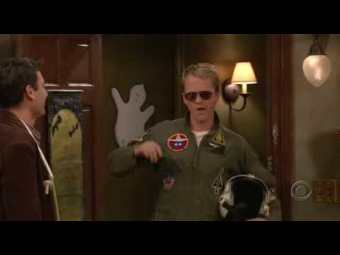 Probably the best scene from How I Met Your Mother - Barney Stinson as Top Gun's Maverick
