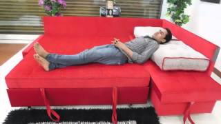 L-shape Sofa Cum Bed. A luxurious international standard Corner sofa.