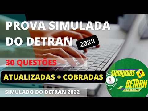 PROVA TEÓRICA DO DETRAN MG 2022 - PROVA SIMULADA DO DETRAN MG 2022 - DICAS / PEGADINHAS