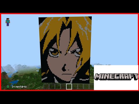 Minecraft - Pixel Art - Edward Elric - Fullmetal Alchemist