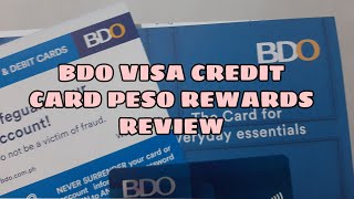 BDO VISA CREDIT CARD (PESO REWARDS) REVIEW ~fast approval!