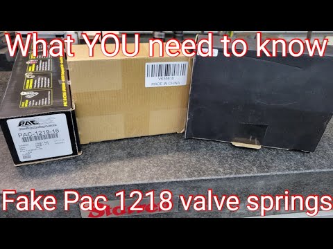 Fake Pac 1218 valve springs...what you need to know