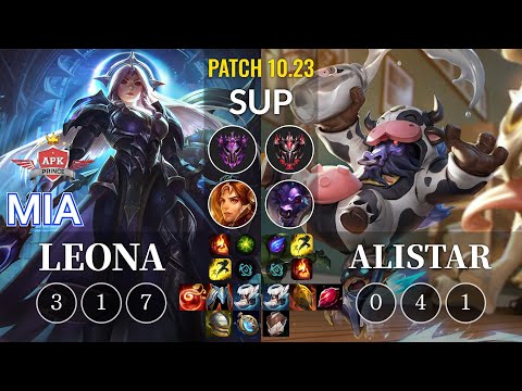 APK Mia Leona vs Alistar Sup - KR Patch 10.23